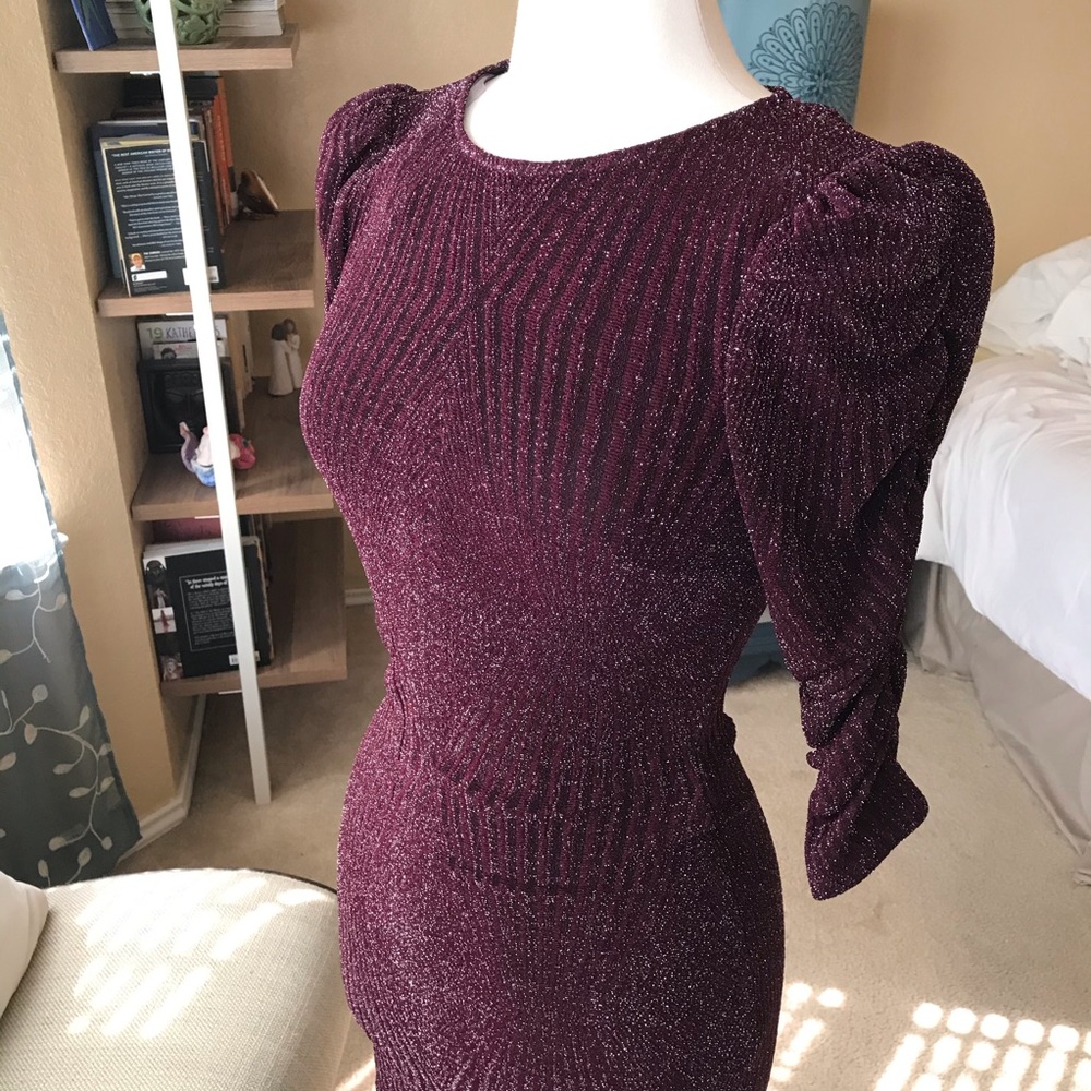 Gorgeous sparkling burgundy Cocktail dress